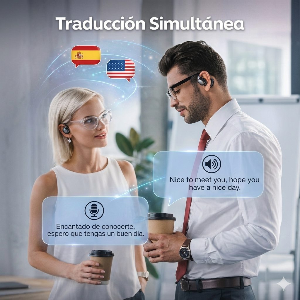 Auricular Traductor IA Pro + FUNDA GRATIS