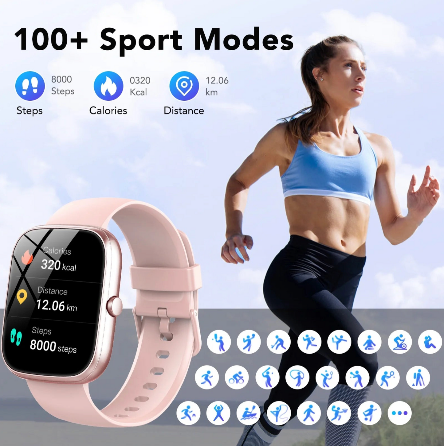 Reloj Inteligente T500 – ¡Estilo premium a precio imbatible! ⌚🔥