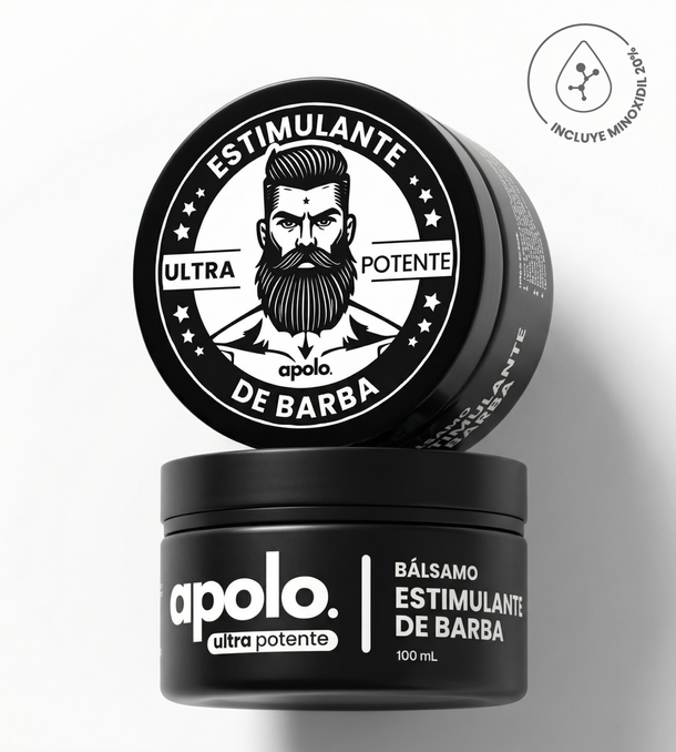 Bálsamo para Crecimiento de Barba Ultra Potente con Minoxidil 20%