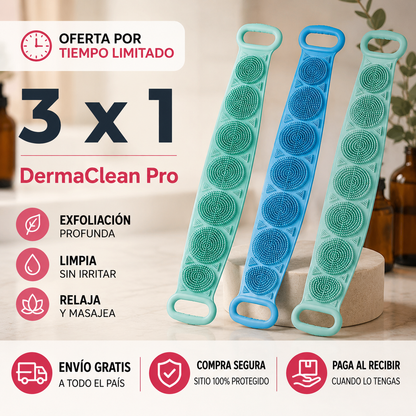 DermaClean Pro - Masajea, Exfolia y Limpia en un Solo Paso